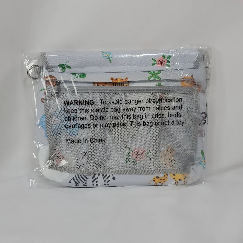 4 Nature Diaper Clutch Bag, Small and Cute Baby Bag for Mom (Animal World)